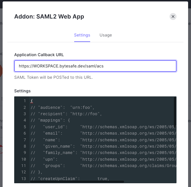 Auth0 Settings