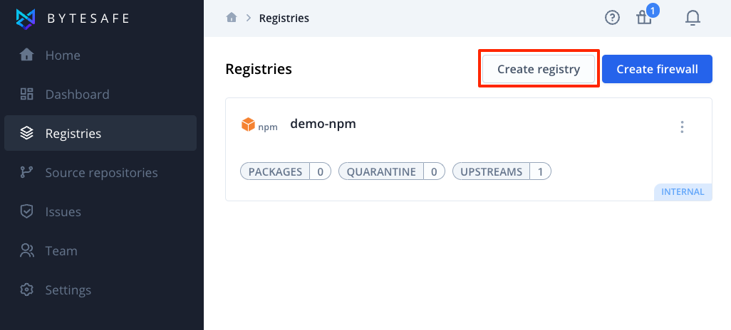 Create a registry button